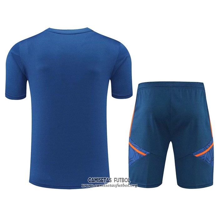 Chandal del Manchester United Manga Corta 2022/2023 Azul - Pantalon Corto